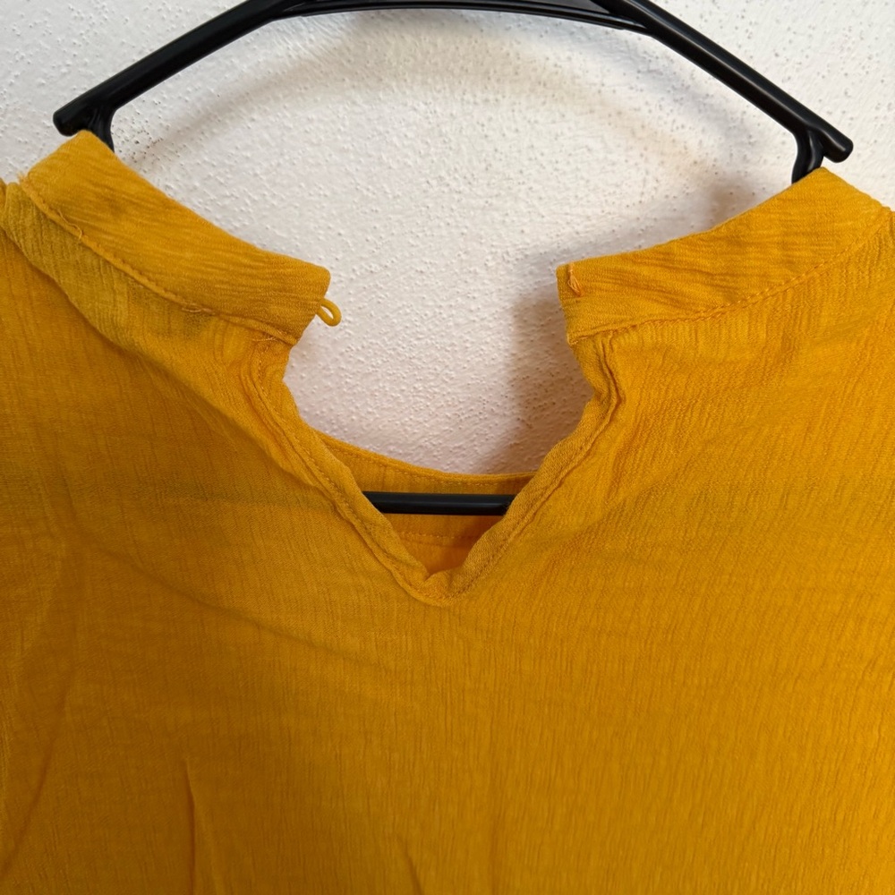 Petal Roz Mustard Ruffle Mini Dress - Picture 6 of 9